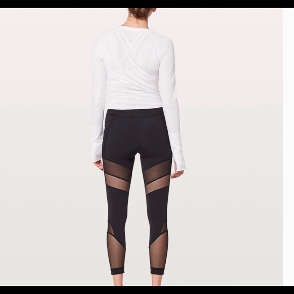 EUC Black Lululemon Forget The Sweat Tight Sz 6